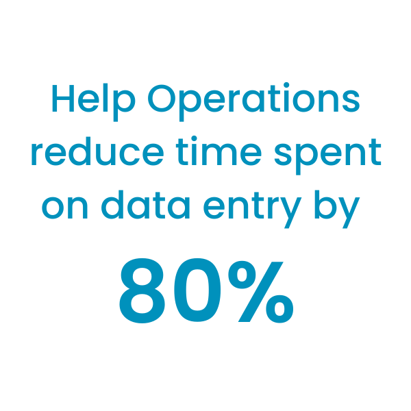 reduce time spent on data entry